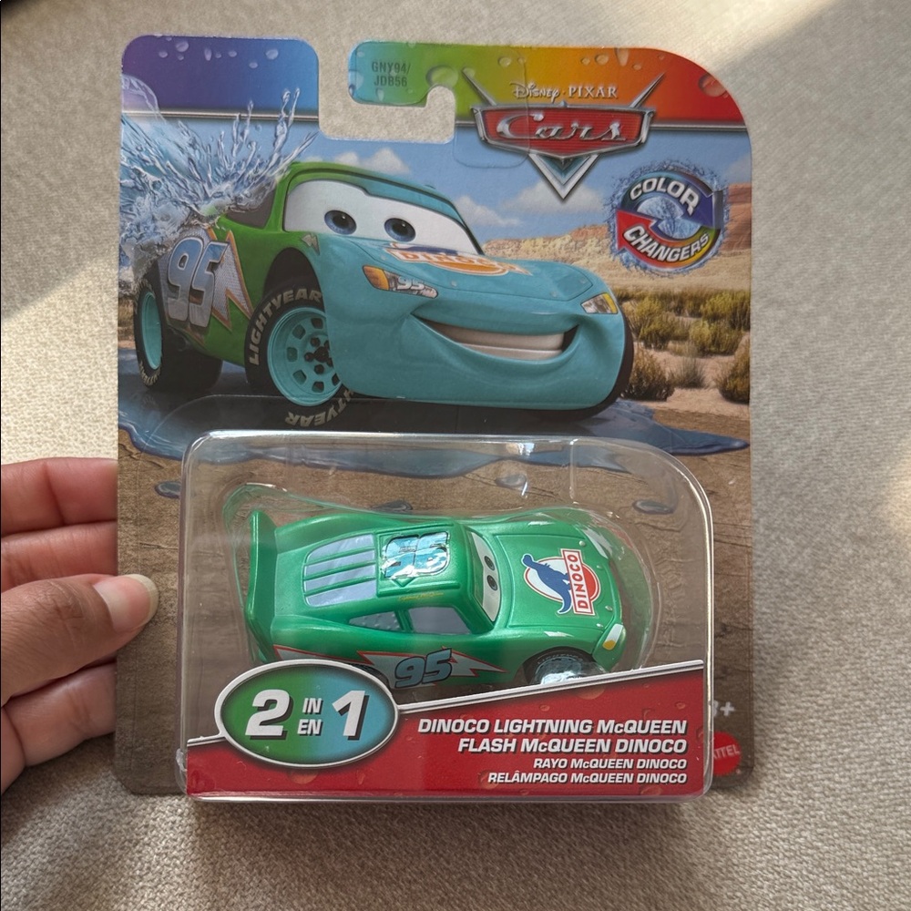 Disney Pixar Cars Dinoco Lightning McQueen Toy - Blue and Green